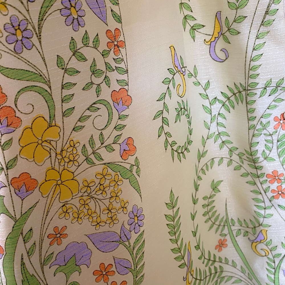 Alfred Sheehan Hawaii California collection Vintage 70s yellow floral maxi dress - Picture 4 of 5